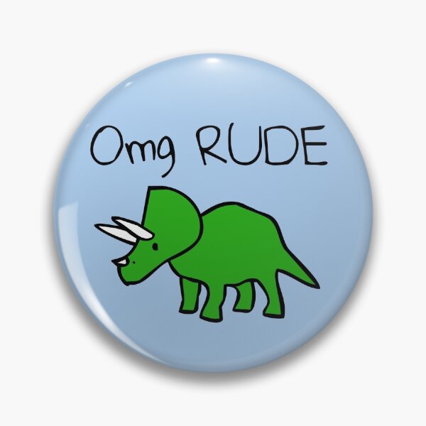 Item preview, Omg RUDE (Triceratops) designed and sold by jezkemp.