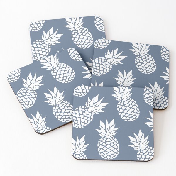 Item preview, Tropical Hawaii Pineapple, Beach Vibe, Blue and White designed and sold by meggydesigns.