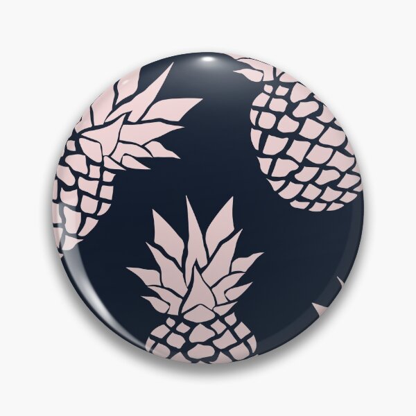 Artikelvorschau, Hawaii Tropical Pineapple, Pink and Navy Blue entworfen und verkauft von meggydesigns.