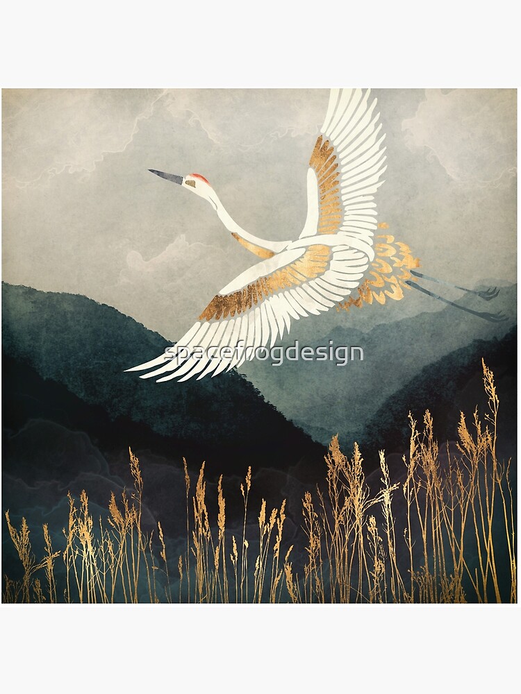 Thumbnail 2 of 2, Art Board Print, Elegant Flight designed and sold by spacefrogdesign.