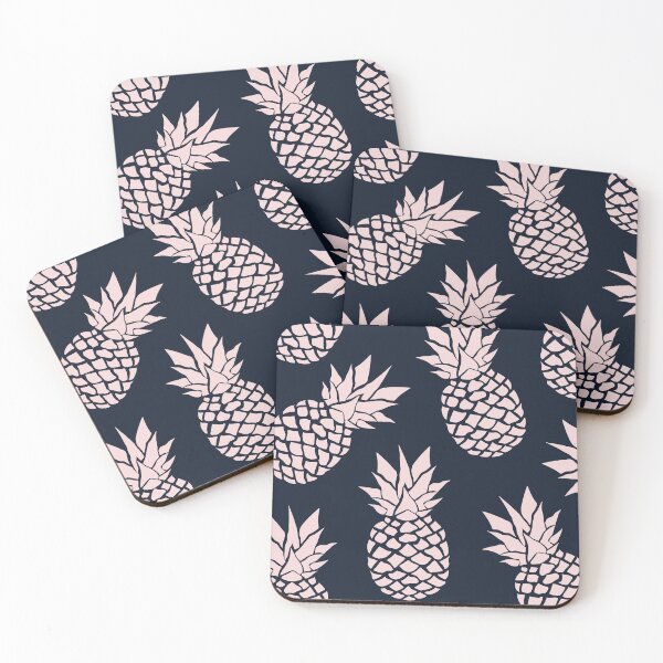 Item preview, Hawaii Tropical Pineapple, Pink and Navy Blue designed and sold by meggydesigns.