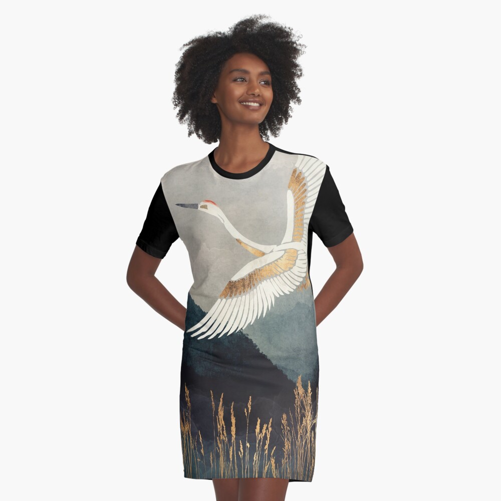 Item preview, Graphic T-Shirt Dress designed and sold by spacefrogdesign.