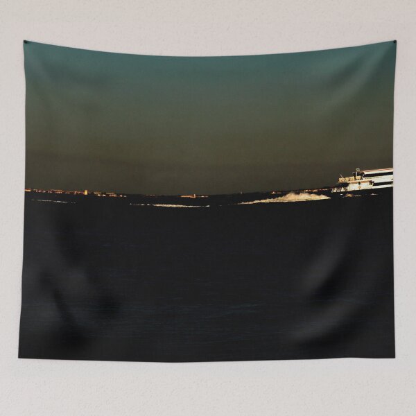 Item preview, The river after sunset ferry boat designed and sold by Anna Lemos.