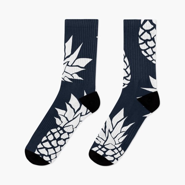 Item preview, Pineapple, Tropical Hawaii, Navy Blue and White designed and sold by meggydesigns.