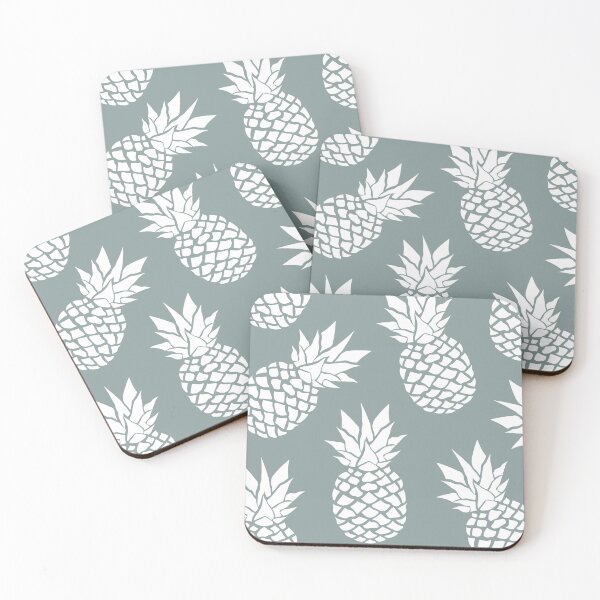 Item preview, Hawaii Tropical Pineapple, Teal and White designed and sold by meggydesigns.