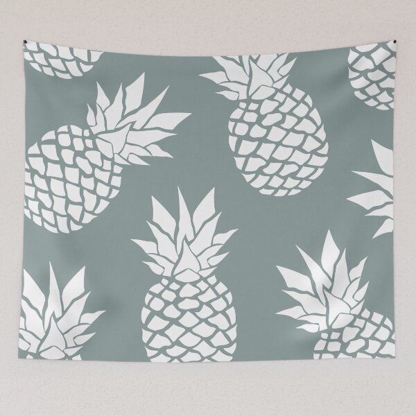 Item preview, Hawaii Tropical Pineapple, Teal and White designed and sold by meggydesigns.