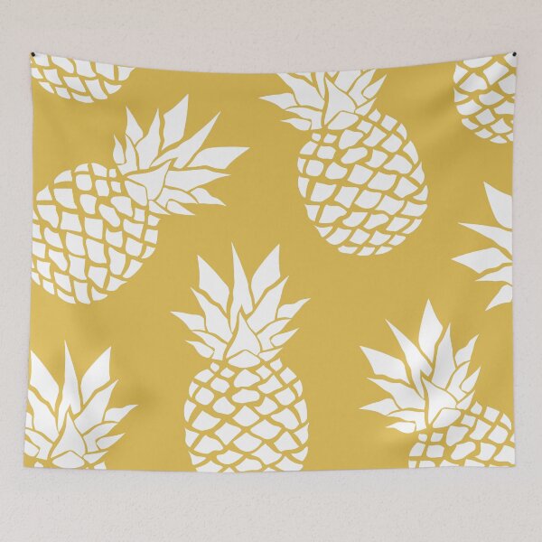 Item preview, Pineapple, Tropical Hawaii, Sunshine, Yellow and White designed and sold by meggydesigns.