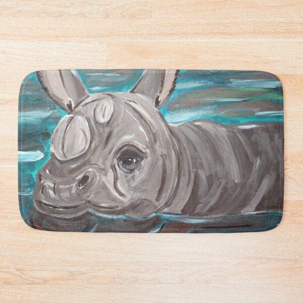 Item preview, Indian Rhino - Acrylic Print designed and sold by bellamousse design co.