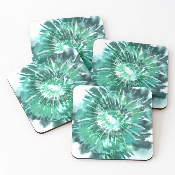 Artikelvorschau, Retro Tie Dye 60er, 70er Jahre Grün, Aqua, Teal entworfen und verkauft von BleuSky.