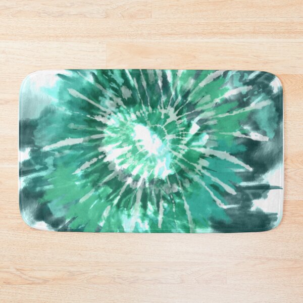 Artikelvorschau, Retro Tie Dye 60er, 70er Jahre Grün, Aqua, Teal entworfen und verkauft von BleuSky.