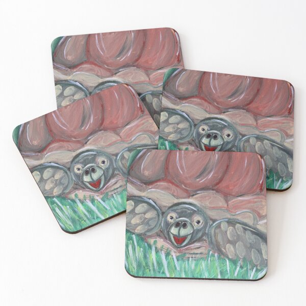 Item preview, African Spurred Tortoise - Acrylic Print designed and sold by bellamousse design co.