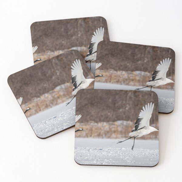 Item preview, Red-Crowned Cranes Takeoff designed and sold by PhotoArt by Joan Carroll.