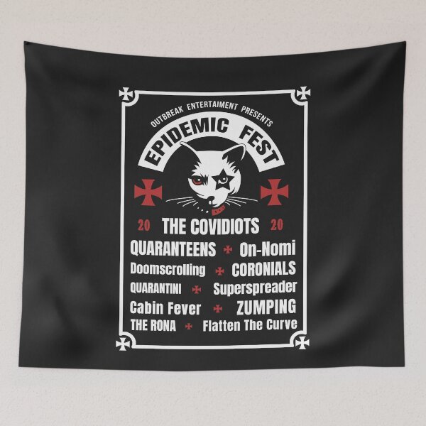 Item preview, Quarantine Social Distancing Stay At Home Epidemic Fest 2020 designed and sold by deichmonster.
