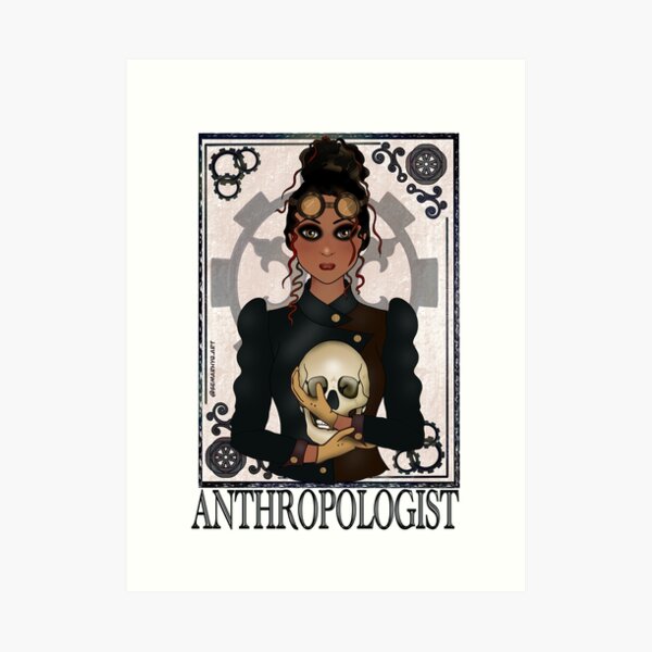 Anthropologist (SteamPunk Art) Art Print