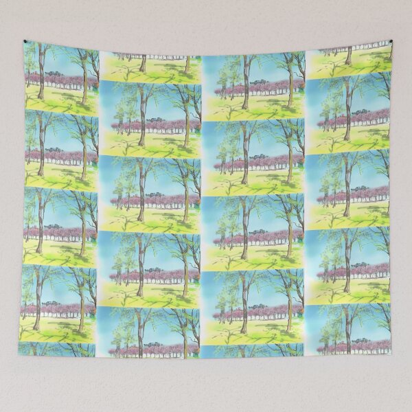 Item preview, Edinburgh Cherry blossom on the Meadows today designed and sold by Helen Imogen Field.