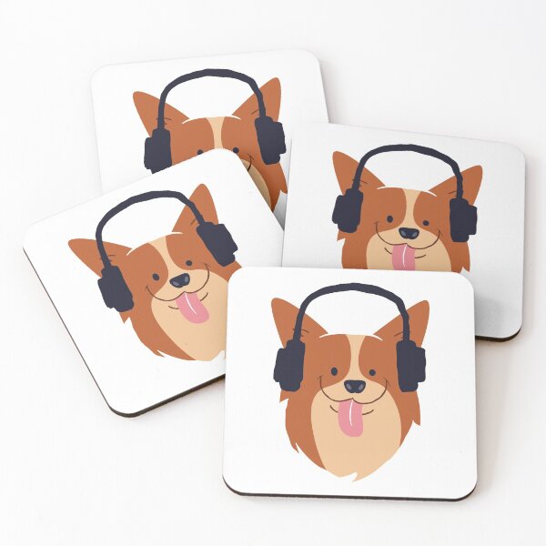 Item preview, Dog with headphone designed and sold by princegiri.