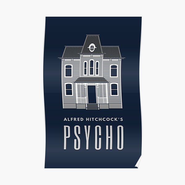 Alfred Hitchcock's PSYCHO (Grey) Poster