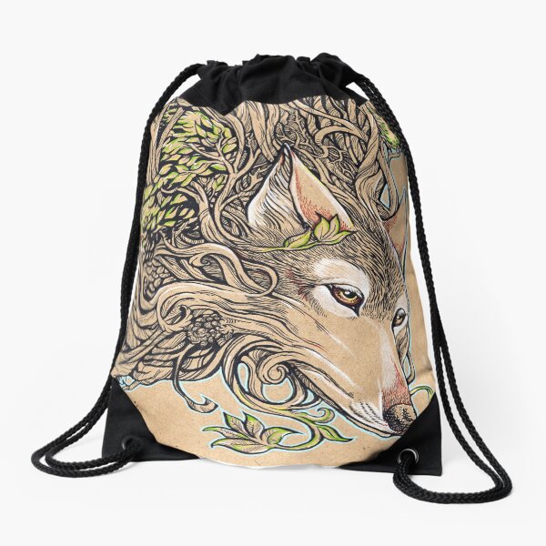 Der Hund des Berges - Honshu Wolf Turnbeutel