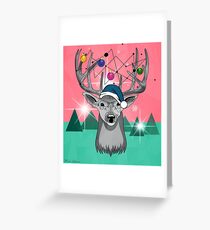 Christmas deer Greeting Card