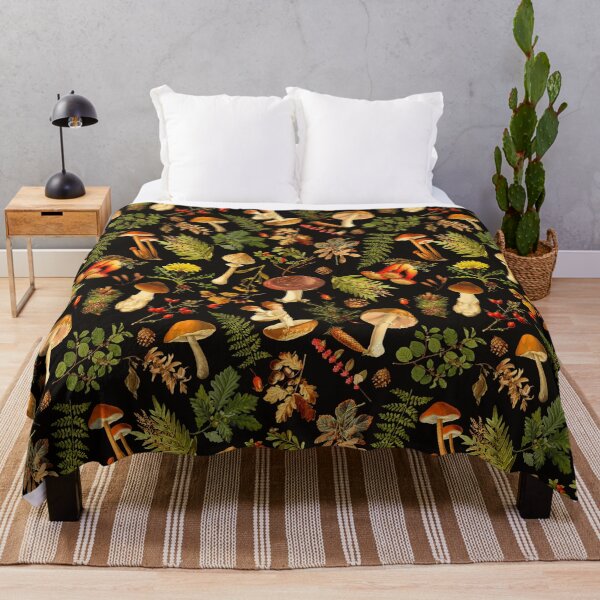 Item preview, Thanksgiving Mushrooms Harvest  Botanical Night Garden Nightgarden designed and sold by UtArt.