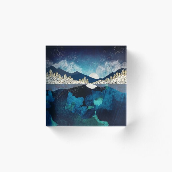 Midnight Water Acrylic Block