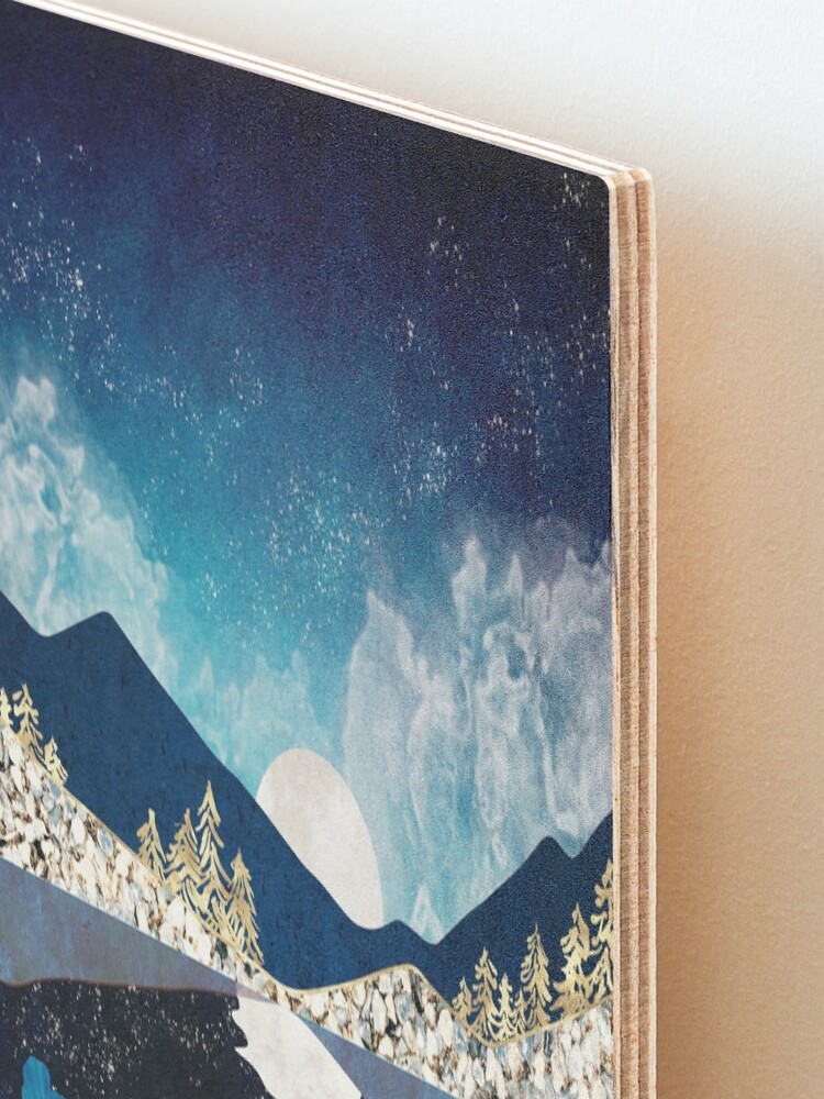 Alternate view of Midnight Water Mounted Print