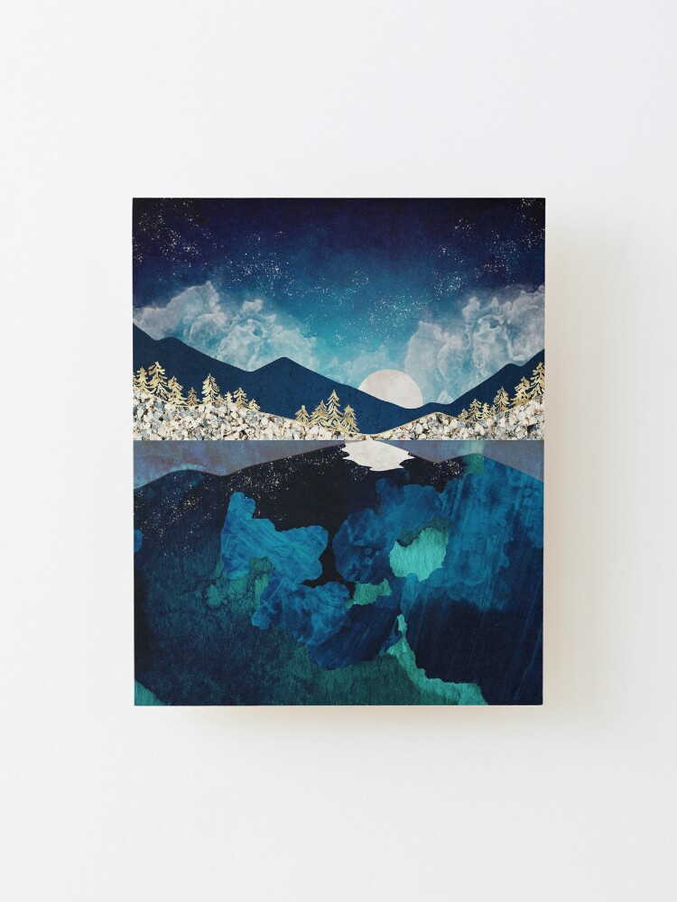 Alternate view of Midnight Water Mounted Print