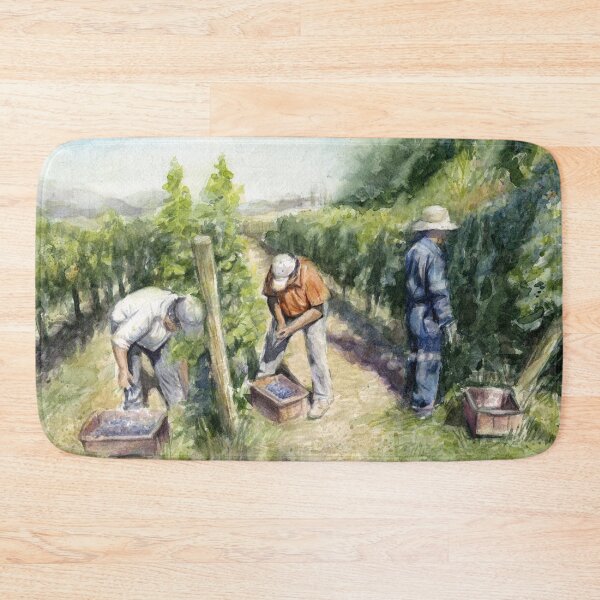 Item preview, Vineyard Watercolor Painting designed and sold by Olga Shvartsur.