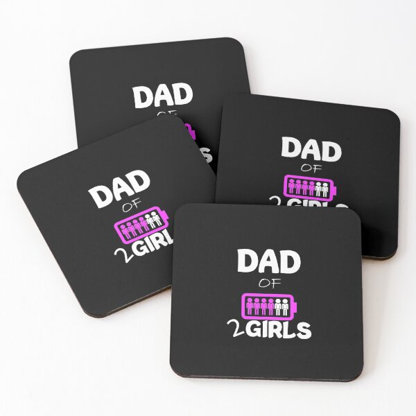 Item preview, Dad of 2 Girls fathers day gift designed and sold by bargaboot.