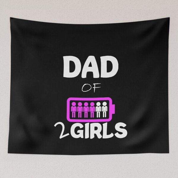 Item preview, Dad of 2 Girls fathers day gift designed and sold by bargaboot.