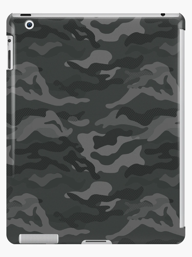 Black Grey Camouflage Pattern iPad Case & Skin for Sale by CamoPatterns