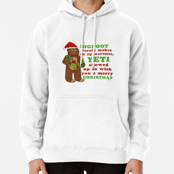 Bigfoot Yeti Sasquatch Christmas Ugly Sweater' Men's Hoodie