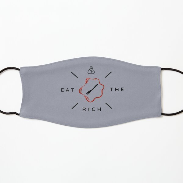 Eat The Rich | Blood, Money, Forks Kids Mask