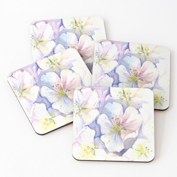 Item preview, Cherry Blossoms Watercolor designed and sold by Olga Shvartsur.