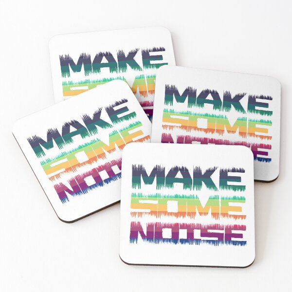 Item preview, Make some noise - distressed text designed and sold by NerdySherds.