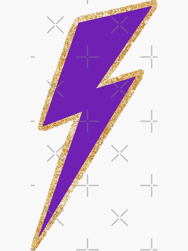 "JAMES MADISON UNIVERSITY Glitter Lightning Bolt" Sticker for Sale by