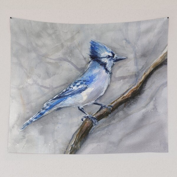Item preview, Blue Jay Watercolor designed and sold by Olga Shvartsur.