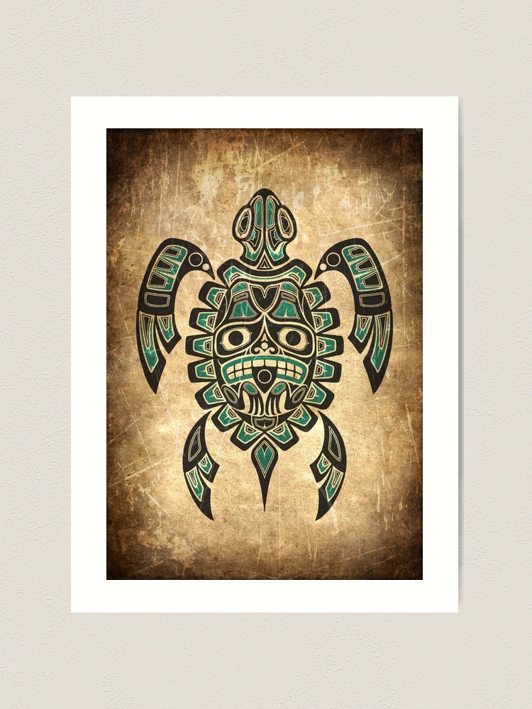 Precious Life Psychedelic Hippie Sea Turtle Gift. Tribal Turtle Design Gifts  For Fan Ornament by Zery Bart - Pixels