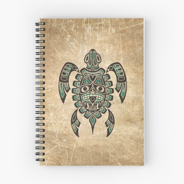 Item preview, Teal Blue and Black Haida Spirit Sea Turtle designed and sold by JeffBartels.
