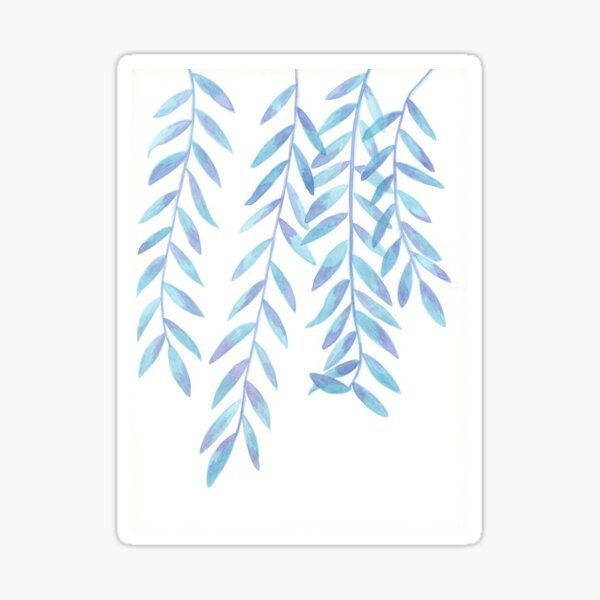 Item preview, Blue Willow Leaves designed and sold by Wyndee Breheny.