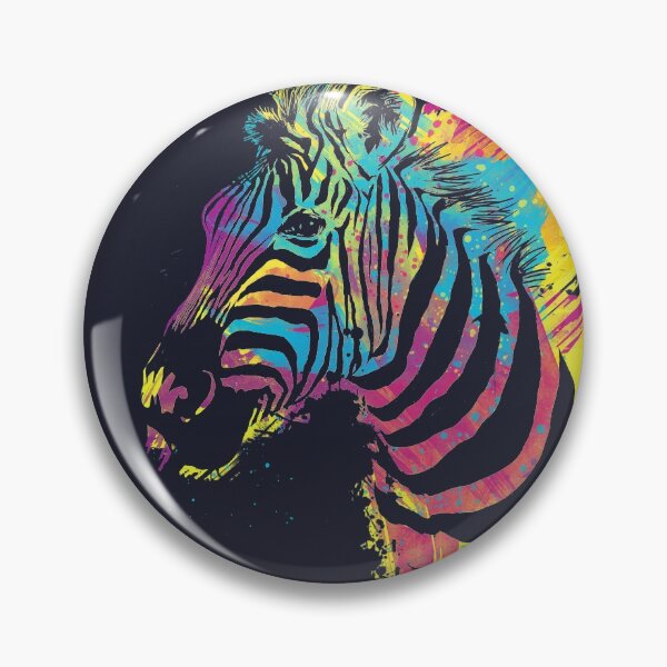 Item preview, Colorful Zebra Illustration Rainbow Print designed and sold by Olga Shvartsur.
