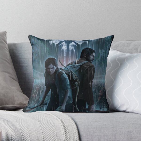 The Last Of Us Ellie and Joel Throw Pillow