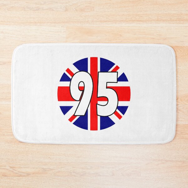 Item preview, UK flag with number 95 - ninety five designed and sold by AllShirts21.