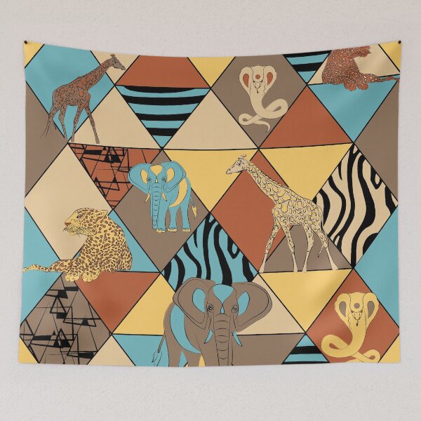 Item preview, safari pattern designed and sold by AvotArt.