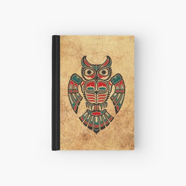Item preview, Red and Teal Blue Haida Spirit Owl designed and sold by JeffBartels.