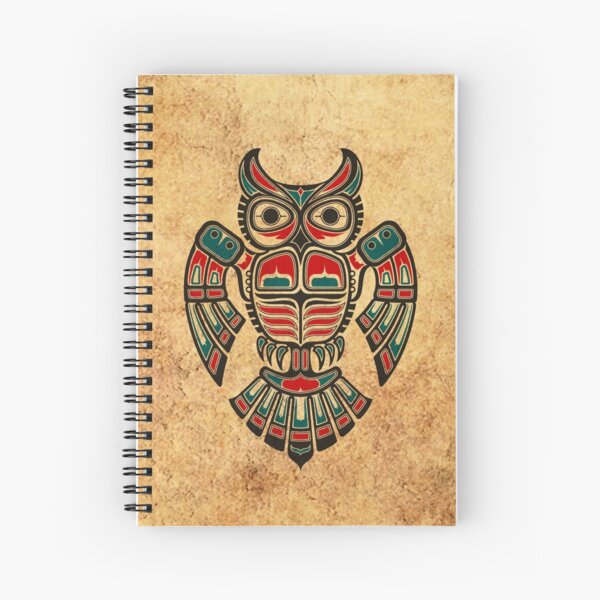 Item preview, Red and Teal Blue Haida Spirit Owl designed and sold by JeffBartels.