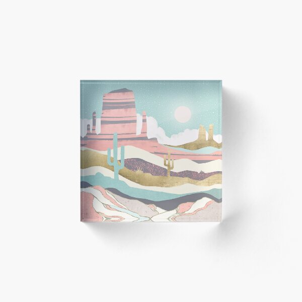 Desert Sun Acrylic Block