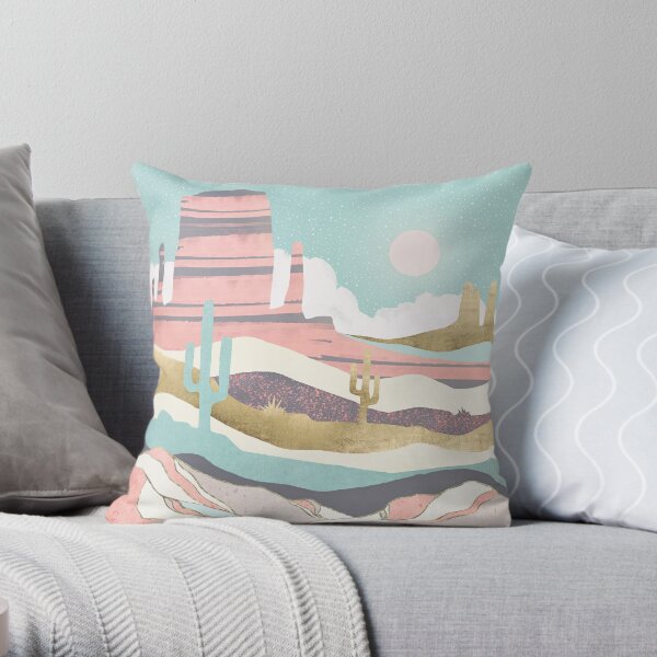 Desert Sun Throw Pillow