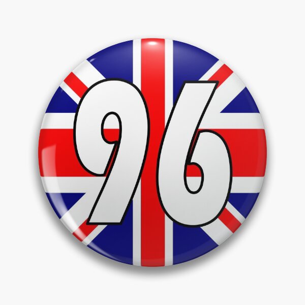 Item preview, UK flag with number 96 - ninety six designed and sold by AllShirts21.