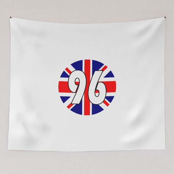 Item preview, UK flag with number 96 - ninety six designed and sold by AllShirts21.